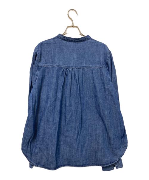 SHIPS（シップス）SHIPS (シップス) ライトオンス フリル デニム シャツ インディゴ サイズ:ONEの古着・服飾アイテム
