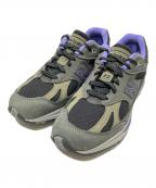 NEW BALANCEニューバランス）の古着「991 V2 ローカットスニーカー」｜ブラック×パープル