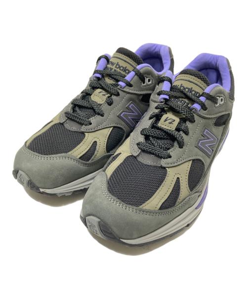 NEW BALANCE（ニューバランス）NEW BALANCE (ニューバランス) 991 V2 ローカットスニーカー ブラック×パープル サイズ:7 1/2Dの古着・服飾アイテム