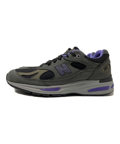 NEW BALANCE（ニューバランス）NEW BALANCE (ニューバランス) 991 V2 ローカットスニーカー ブラック×パープル サイズ:7 1/2Dの古着・服飾アイテム