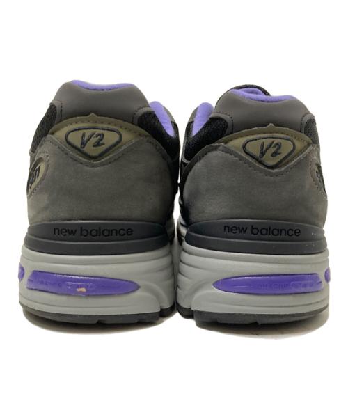 NEW BALANCE（ニューバランス）NEW BALANCE (ニューバランス) 991 V2 ローカットスニーカー ブラック×パープル サイズ:7 1/2Dの古着・服飾アイテム