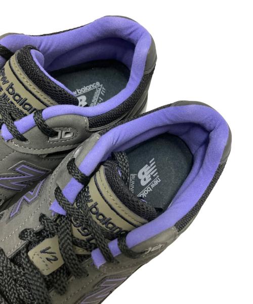 NEW BALANCE（ニューバランス）NEW BALANCE (ニューバランス) 991 V2 ローカットスニーカー ブラック×パープル サイズ:7 1/2Dの古着・服飾アイテム