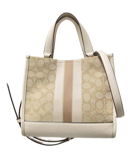 COACH（コーチ）COACH (コーチ) デンプシー 2wayトート バッグ ベージュ サイズ:下記参照の古着・服飾アイテム