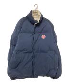 PERUSHUペルーシュ）の古着「リバーシブル中綿ジャケット」｜ネイビー×アイボリー