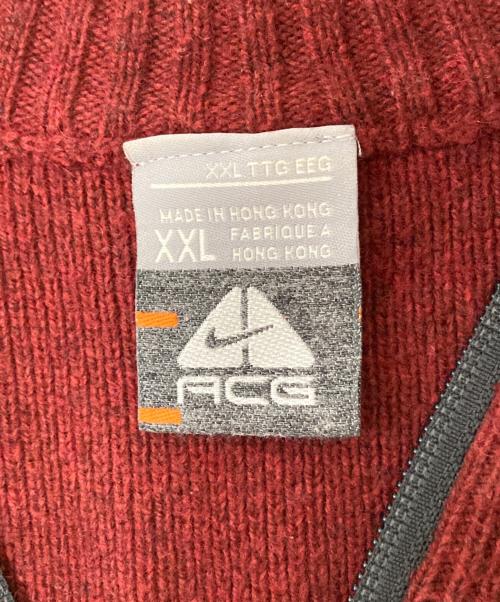 NIKE ACG（ナイキエーシージー）NIKE ACG (ナイキエーシージー) ハーフジップニット レッド サイズ:XXLの古着・服飾アイテム