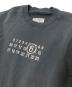 中古・古着 MM6 Maison Margiela (エムエムシックスメゾンマルジェラ) ロゴプリント クルーネックスウェット ブラック サイズ:L：20000円