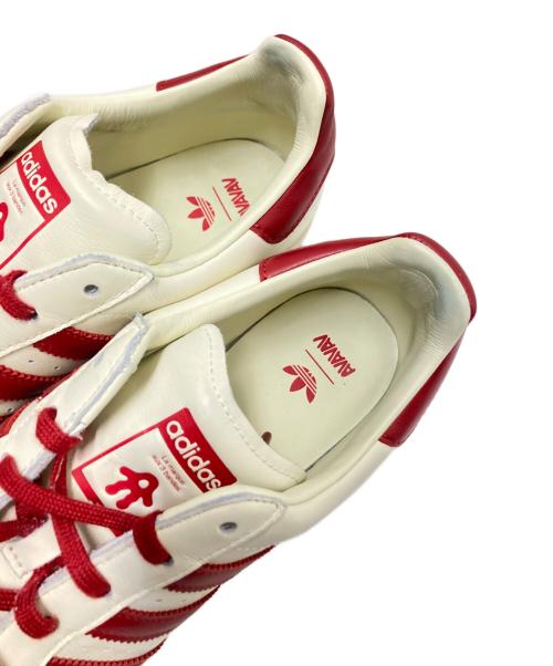 adidas（アディダス）adidas (アディダス) Avavav (アヴァヴァヴ) Superfinger Superstar レッド×ホワイト サイズ:26.0cmの古着・服飾アイテム