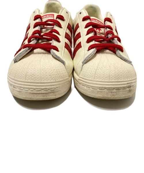 adidas（アディダス）adidas (アディダス) Avavav (アヴァヴァヴ) Superfinger Superstar レッド×ホワイト サイズ:26.0cmの古着・服飾アイテム