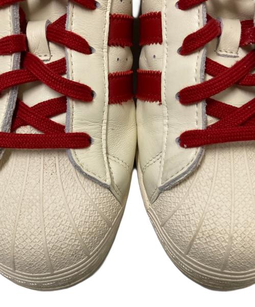 adidas（アディダス）adidas (アディダス) Avavav (アヴァヴァヴ) Superfinger Superstar レッド×ホワイト サイズ:26.0cmの古着・服飾アイテム