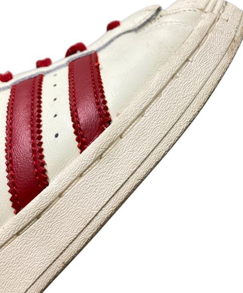adidas（アディダス）adidas (アディダス) Avavav (アヴァヴァヴ) Superfinger Superstar レッド×ホワイト サイズ:26.0cmの古着・服飾アイテム