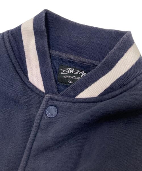 stussy（ステューシー）stussy (ステューシー) スタジャン ネイビー サイズ:Mの古着・服飾アイテム