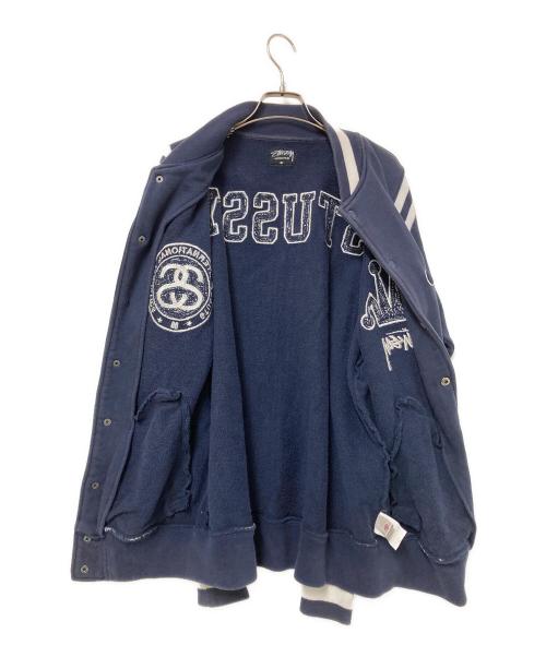 stussy（ステューシー）stussy (ステューシー) スタジャン ネイビー サイズ:Mの古着・服飾アイテム