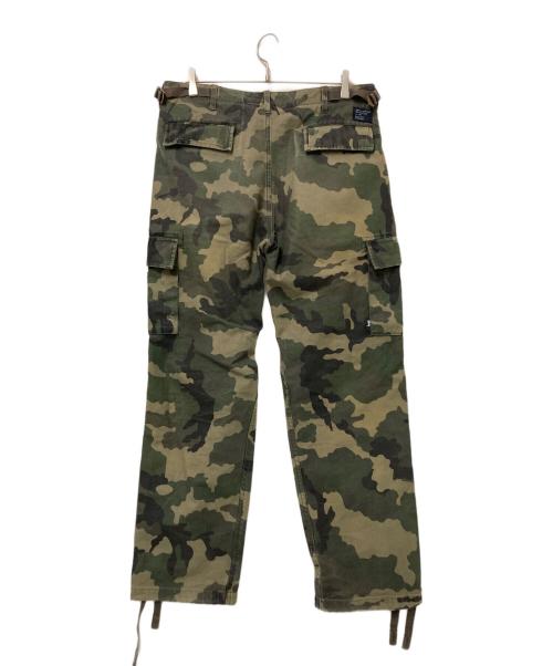 stussy（ステューシー）stussy (ステューシー) カモ柄カーゴパンツ ベージュ×グリーン サイズ:32の古着・服飾アイテム