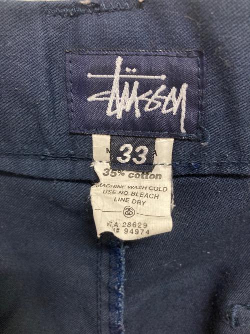 stussy（ステューシー）stussy (ステューシー) 90sワークパンツ ネイビー サイズ:33の古着・服飾アイテム