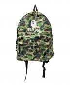 BAPE BY A BATHING APEベイプバイアベイシングエイプ）の古着「リュック」｜グリーン