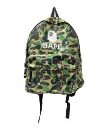 BAPE BY A BATHING APE（ベイプバイアベイシングエイプ）の古着「リュック」｜グリーン