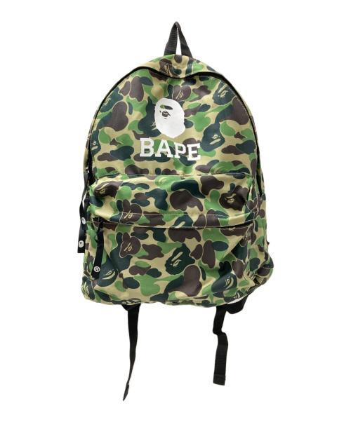 BAPE BY A BATHING APE（ベイプバイアベイシングエイプ）BAPE BY A BATHING APE (ベイプバイアベイシングエイプ) リュック グリーン サイズ:下記参照の古着・服飾アイテム