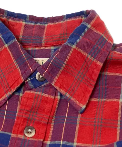 L.L.Bean（エルエルビーン）L.L.Bean (エルエルビーン) 80s-90s チェックフランネルシャツ レッド サイズ:Mの古着・服飾アイテム