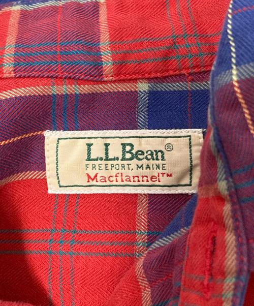 L.L.Bean（エルエルビーン）L.L.Bean (エルエルビーン) 80s-90s チェックフランネルシャツ レッド サイズ:Mの古着・服飾アイテム