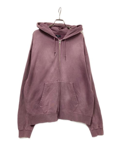 BEAMS（ビームス）BEAMS (ビームス) ヴィンテージライク フェード ダブルジップフーディ パープル サイズ:XLの古着・服飾アイテム
