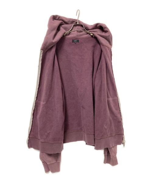 BEAMS（ビームス）BEAMS (ビームス) ヴィンテージライク フェード ダブルジップフーディ パープル サイズ:XLの古着・服飾アイテム