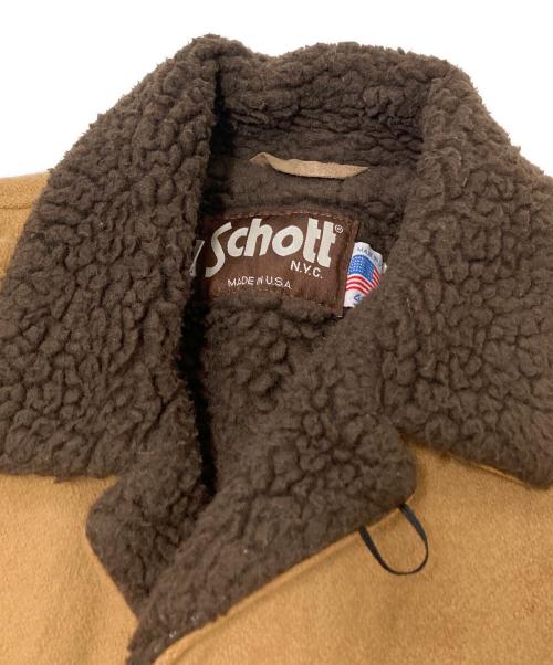Schott（ショット）Schott (ショット) 裏地ボアランチコート ベージュ サイズ:40の古着・服飾アイテム