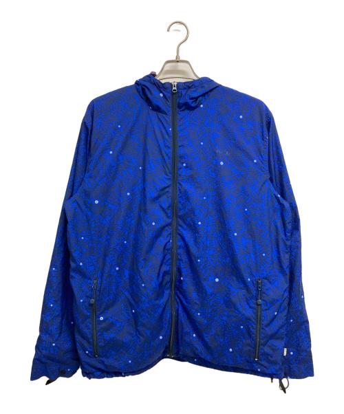 stussy（ステューシー）stussy (ステューシー) 総柄フーデットジャケット ブルー サイズ:XLの古着・服飾アイテム