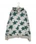 BAPE BY A BATHING APE（ベイプバイアベイシングエイプ）の古着「00sスター柄ジップパーカー」｜グリーン×グレー