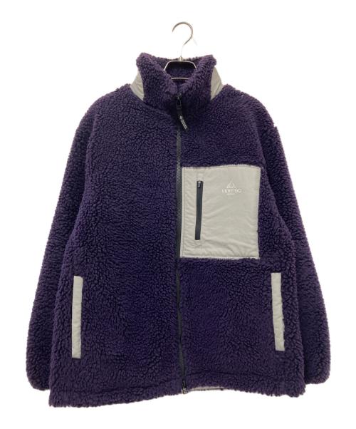 Vertigo Designs（バーティゴデザイン）Vertigo Designs (バーティゴデザイン) JOURNAL STANDARD (ジャーナルスタンダード) 別注 ボアフリースブルゾン パープル サイズ:Sの古着・服飾アイテム