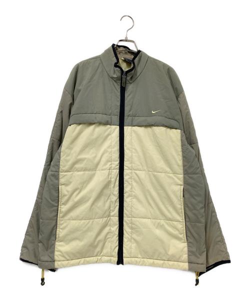 NIKE（ナイキ）NIKE (ナイキ) PRIMALOFT 素材切替中綿ジャケット ベージュ サイズ:Lの古着・服飾アイテム