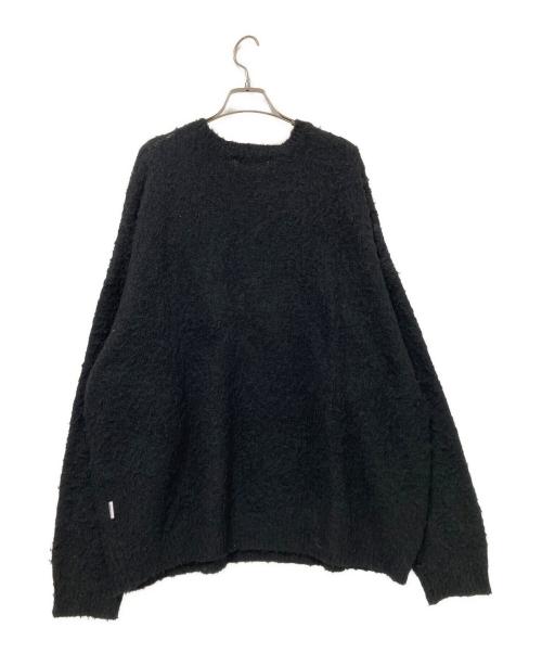 PERUSHU（ペルーシュ）PERUSHU (ペルーシュ) モヘアライクハートロゴニット ブラック サイズ:Lの古着・服飾アイテム