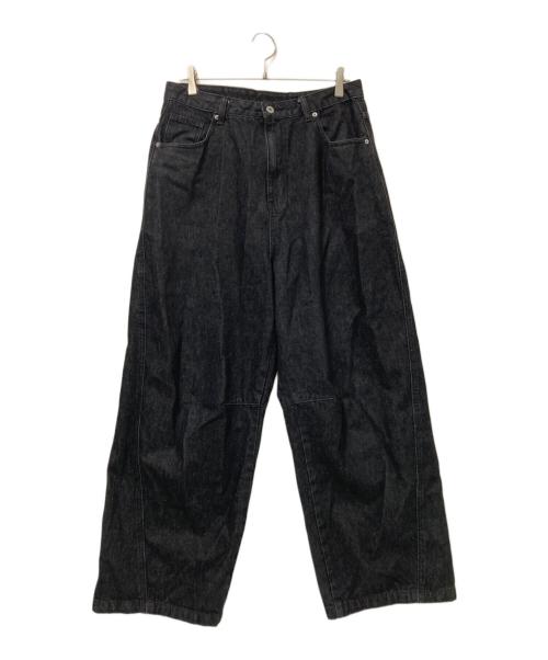 Noremid（ノーリミッド）Noremid (ノーリミッド) バック刺繍バギーデニムパンツ ブラック サイズ:Lの古着・服飾アイテム