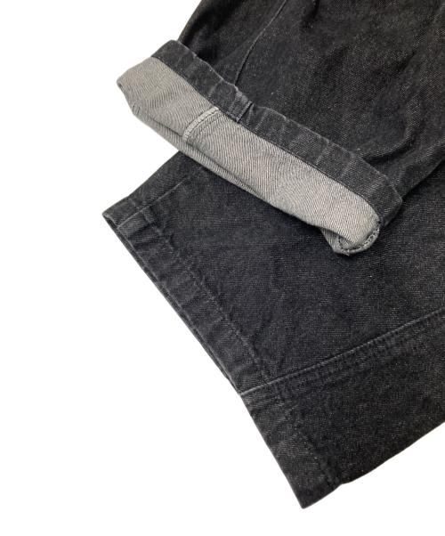 Noremid（ノーリミッド）Noremid (ノーリミッド) バック刺繍バギーデニムパンツ ブラック サイズ:Lの古着・服飾アイテム