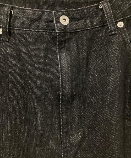 Noremid（ノーリミッド）Noremid (ノーリミッド) バック刺繍バギーデニムパンツ ブラック サイズ:Lの古着・服飾アイテム