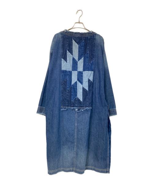 TOBILA（トビラ）TOBILA (トビラ) パッチワークデニムコート インディゴ サイズ:Mの古着・服飾アイテム
