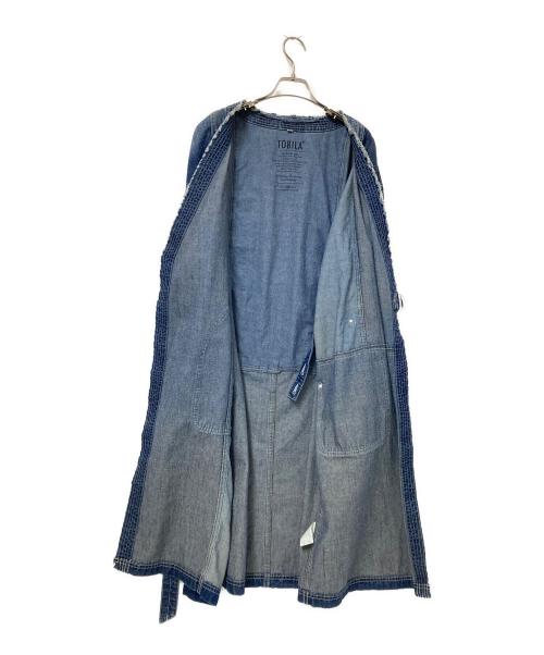 TOBILA（トビラ）TOBILA (トビラ) パッチワークデニムコート インディゴ サイズ:Mの古着・服飾アイテム