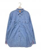 FREAK'S STOREフリークスストア）の古着「JAPAN CHAMBRAY SHIRT L/S」｜インディゴ