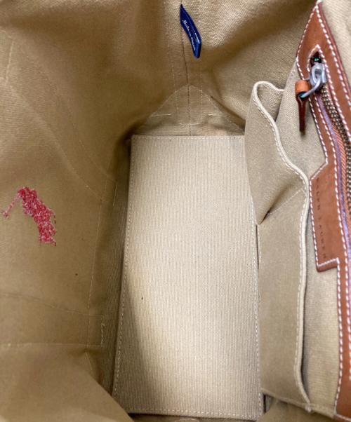 RALPH LAUREN（ラルフローレン）RALPH LAUREN (ラルフローレン) ロゴ刺繍トートバッグ ベージュ サイズ:下記参照の古着・服飾アイテム