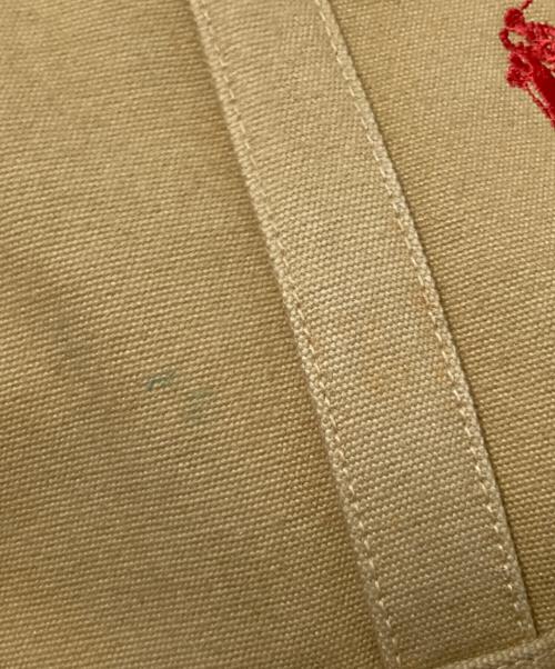 RALPH LAUREN（ラルフローレン）RALPH LAUREN (ラルフローレン) ロゴ刺繍トートバッグ ベージュ サイズ:下記参照の古着・服飾アイテム