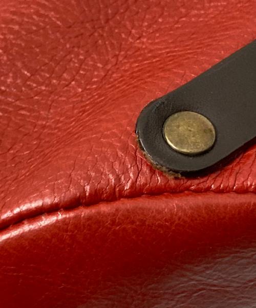 ASSO（アッソ）ASSO (アッソ) レザーバックパック レッド サイズ:下記参照の古着・服飾アイテム