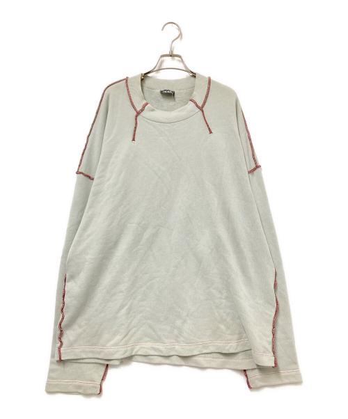 DIESEL（ディーゼル）DIESEL (ディーゼル) S-MOLOCK クルーネックスウェット グレー サイズ: Lの古着・服飾アイテム