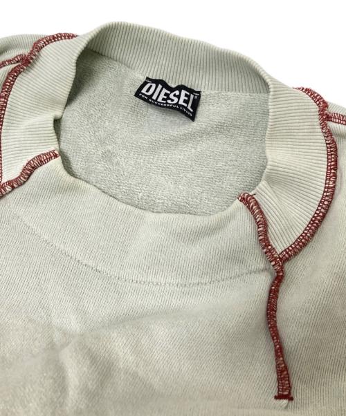 DIESEL（ディーゼル）DIESEL (ディーゼル) S-MOLOCK クルーネックスウェット グレー サイズ: Lの古着・服飾アイテム