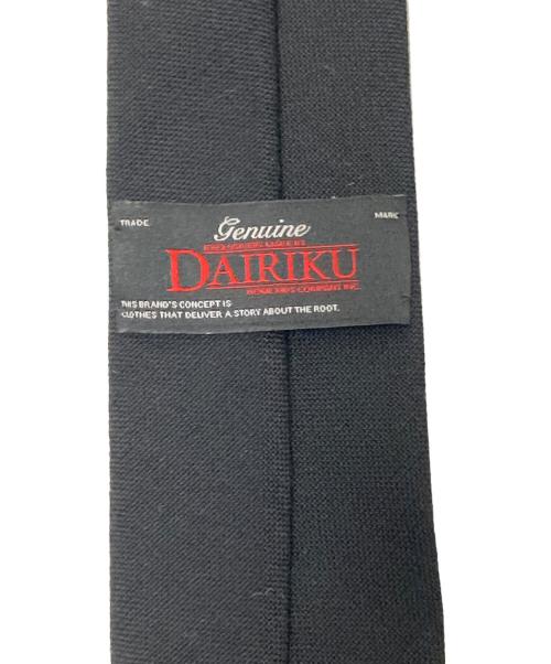 DAIRIKU（ダイリク）DAIRIKU (ダイリク) Wool Tie with Money Clip ブラック サイズ:下記参照の古着・服飾アイテム