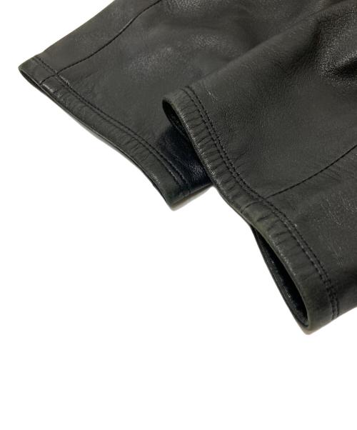 PIERRE BALMAIN（ピエール バルマン）PIERRE BALMAIN (ピエール バルマン) レザーコート ブラック サイズ:下記参照の古着・服飾アイテム