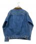 ordinary fits (オーディナリーフィッツ) デニムジャケット インディゴ×ブラウン サイズ:38：12000円