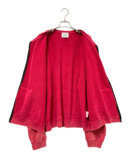 UNITED ARROWS & SONS（ユナイテッドアローズ＆サンズ）UNITED ARROWS & SONS (ユナイテッドアローズ＆サンズ) フェード加工スウェットカーディガン レッド サイズ:XLの古着・服飾アイテム