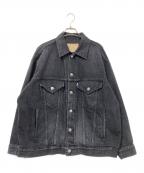 Graphpaperグラフペーパー）の古着「Selvage Denim Trucker Jacket」｜ブラック