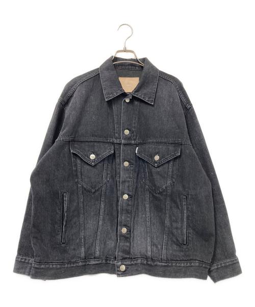 Graphpaper（グラフペーパー）Graphpaper (グラフペーパー) Selvage Denim Trucker Jacket ブラック サイズ:1の古着・服飾アイテム