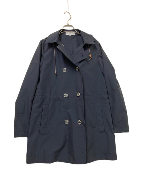MACKINTOSH PHILOSOPHY（マッキントッシュ フィロソフィー）MACKINTOSH PHILOSOPHY (マッキントッシュ フィロソフィー) フーデッドミドルコート ブラック サイズ:38の古着・服飾アイテム