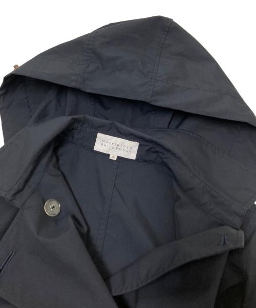 MACKINTOSH PHILOSOPHY（マッキントッシュ フィロソフィー）MACKINTOSH PHILOSOPHY (マッキントッシュ フィロソフィー) フーデッドミドルコート ブラック サイズ:38の古着・服飾アイテム